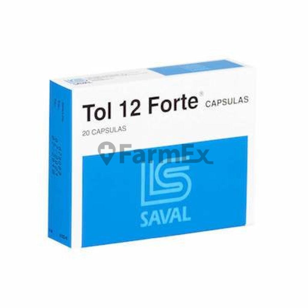 Tol 12 Forte x 20 cápsulas Farmex-BanMedica-Persistente